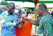 Infrastructure scolaire dans le District Autonome des Montagnes. Le Ministre Vagondo Diomandé inaugure le collège de proximité de Gbapleu.