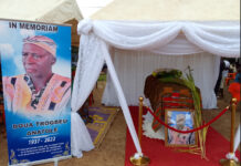 Inhumation du patriarche Doua Trogbeu Anatole.