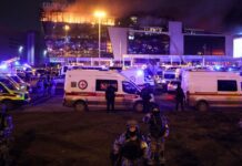 International:Russie/ Une attaque terroriste dans une salle de concert à Moscou fait 93 morts