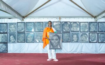 Mylène Amon désormais au sommet du monde après avoir réalisé 130 portraits en 5 jours ( Photos des meilleurs moments)